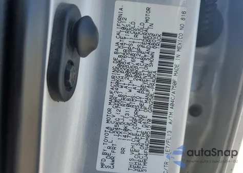 2013 Toyota Tacoma Double Cab Long Bed from USA, damaged, VIN 3TMMU4FN4DM051570